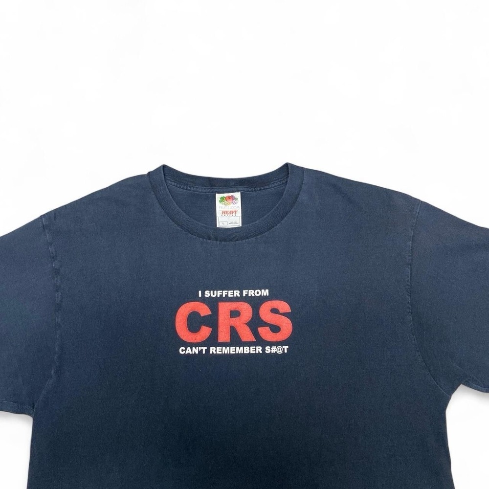 Vintage I suffer from CRS can't remember black Funny  tshirt